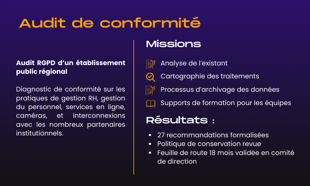 Business Case - Audit de Conformité