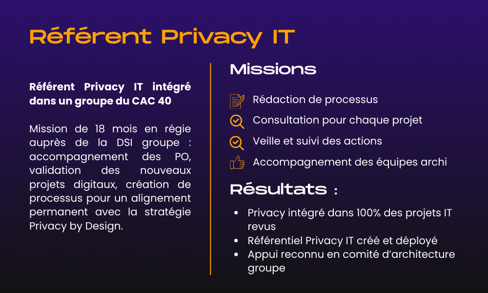 Business Case - Référent Privacy IT